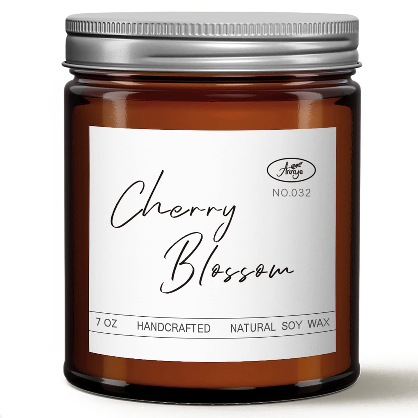 Cherry Blossom Strong Scented Candles, Organic Soy Candle for Home Scented, Hand-Poured Aromatherapy Candles, Gifts for WomenMen
